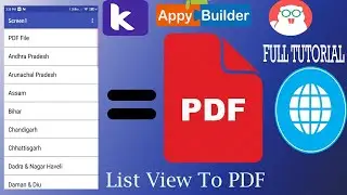 🔥🔥 List view to PDF or Website in Kodular/Thunkable || 🔥🔥  Free aia File || Kodular App  ||