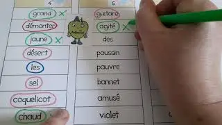 CP/CE1 Trouver l'adjectif dans une liste de mots