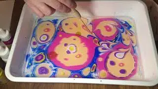 Эбру на фанерных заготовках