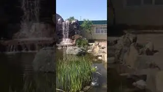 Пруд с фонтаном