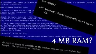 Windows 7, 4MB RAM ile çalışır mı?