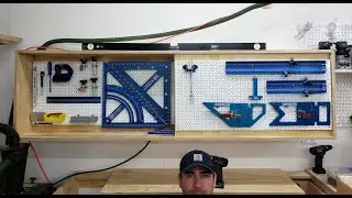Shop Organization:  Cabinet with Pegboard Doors