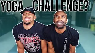 Couples Yoga Challenge *his feet stink* | TERRELL & JARIUS