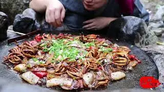 【Shyo video】 It’s so cool to eat squid, one person eats 7 pounds, and wants to eat if you eat it