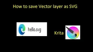 How to save Vector layer as SVG in Krita