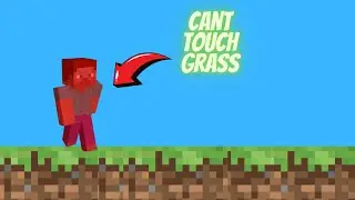 Minecraft but I can’t touch grass?!