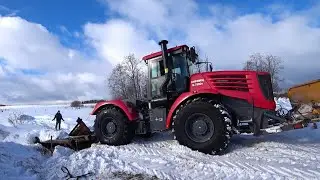 Кировец выдёргивает мост.