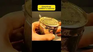 These are American soldier food rations from World War 2 🤯Would you try it? 🤷🏽‍♂️