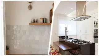 75 Kitchen With A Drop-in Sink And Limestone Backsplash Design Ideas You'll Love 🔴