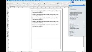 Change numbering periods to closed parenthesis