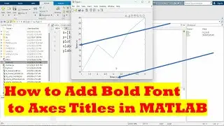 How to Add Bold Font to Axes Titles in MATLAB
