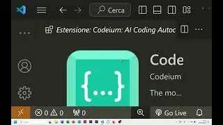 Codeium su Visual Studio Code semplicemente e velocemente.