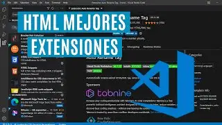 4 Increíbles Extensiones de Visual Studio Code para HTML