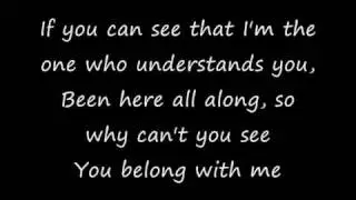 Taylor Swift - You belong with me lyrics