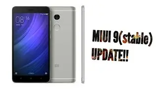 |XIAOMI REDMI NOTE 4 MIUI 9 UPDATE!!|update features(review)MIUI CHANGES