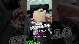 AMP DIY INSTALL #toyota #corolla #easy #diy #installation #affordable #amp #quality #sound #shorts