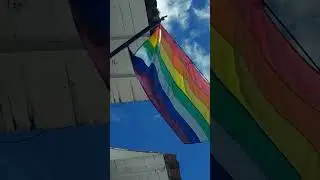The Rainbow Flag of Cusco in Peru