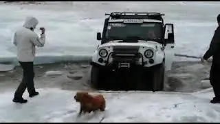 ЖЕСТЬ,чуть не перевернул уаз.