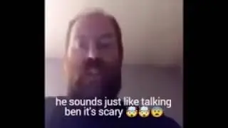 he sounds just like talking ben it's scary 🤯🤯😨