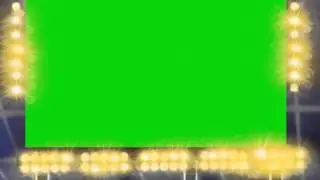 Concert Stage Lights Brilliant Looping Green Screen Animation