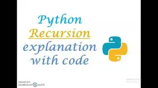 Recursion in python with code segment!!