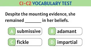 🎓Test Your Advanced Vocabulary | C1–C2 Level