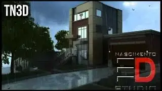 Vray Sketchup: Exterior rain scene