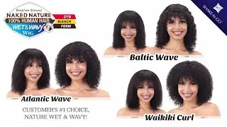 Naked Nature Wet & Wavy Wig // Baltic Wave, Atlantic Wave, Waikiki Curl