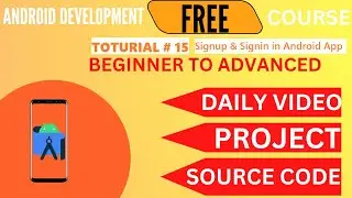 How To Create Login and Register Page in android studio | Login Page in android studio #15