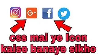 How to create facebook,twitter, instagram, icon in website by css or html|| knowledge web