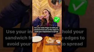 How to Eat Sandwich Elegantly | Sandwich Etiquette 