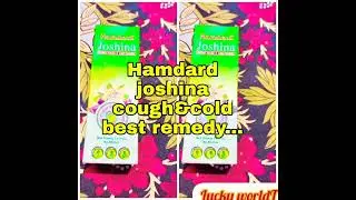 Hamdard Joshina herbal🌿cough&cold remedy🌿..Review quick&easy💫🤗