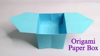 Paper Gift Box / no glue Paper Box with a Lid / Origami Paper Box