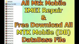 How To Repair Null IMEI  Without Any Box All MTK Null IMEI Repair NVRAM Database Files With Tool Fre