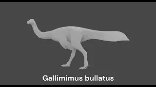 Gallimimus (Base Mesh) - Blender Showcase
