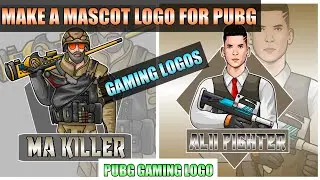 How To Make Mascot Logo For PUBG 2K20 | PUBG Gaming Logo