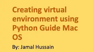 How to create virtual environment in Python (Configuration with Visual Studio Code)