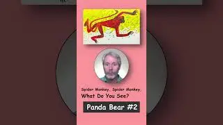 Part-2 "Panda Bear, Panda Bear, What Do You See?" #SHORTS  パンダくん、パンダくん、 なにみているの？ - ブライアン先生の英語絵本読み聞かせ