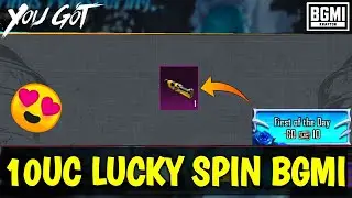 10 UC LUCKY SPIN IN BGMI | WINGS WHISPERING CRATE OPENING