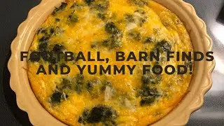 Football, Barn Finds and Yummy Food.🏈🏈🏈