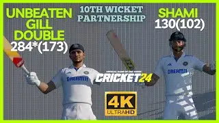 HISTORICAL PARTNERSHIP SHUBMAN GILL AND SHAMI😍💖| INDIA VS BANGLADESH TEST | #cricket24  #indvsban