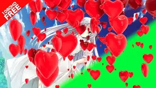 Green Screen Video Magic 3D Heart Transition ZzLAB