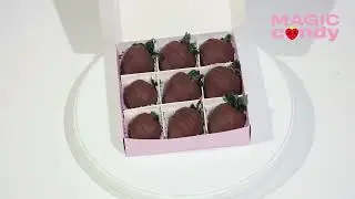 Набор из 9 клубник в шоколаде 