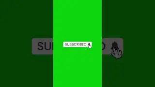 Animated Subscribe Button for Shorts | Free Stock Footage | Green Screen
