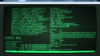 Example of tmux in Terminal