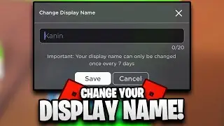How To Change Your Display Name on Roblox (FOR FREE!) 2021