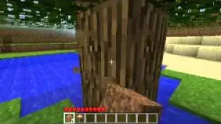 How to chop a tree In Minecraft