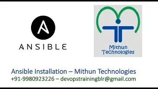 Ansible Installation in Linux - Mithun Technologies - 9980923226