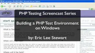 Building a PHP Test Environment on Windows
