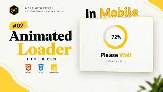 Create an Animated Loader Using HTML & CSS | Smooth Loading Animation | UI Components #02